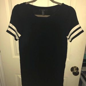 black t-shirt dress